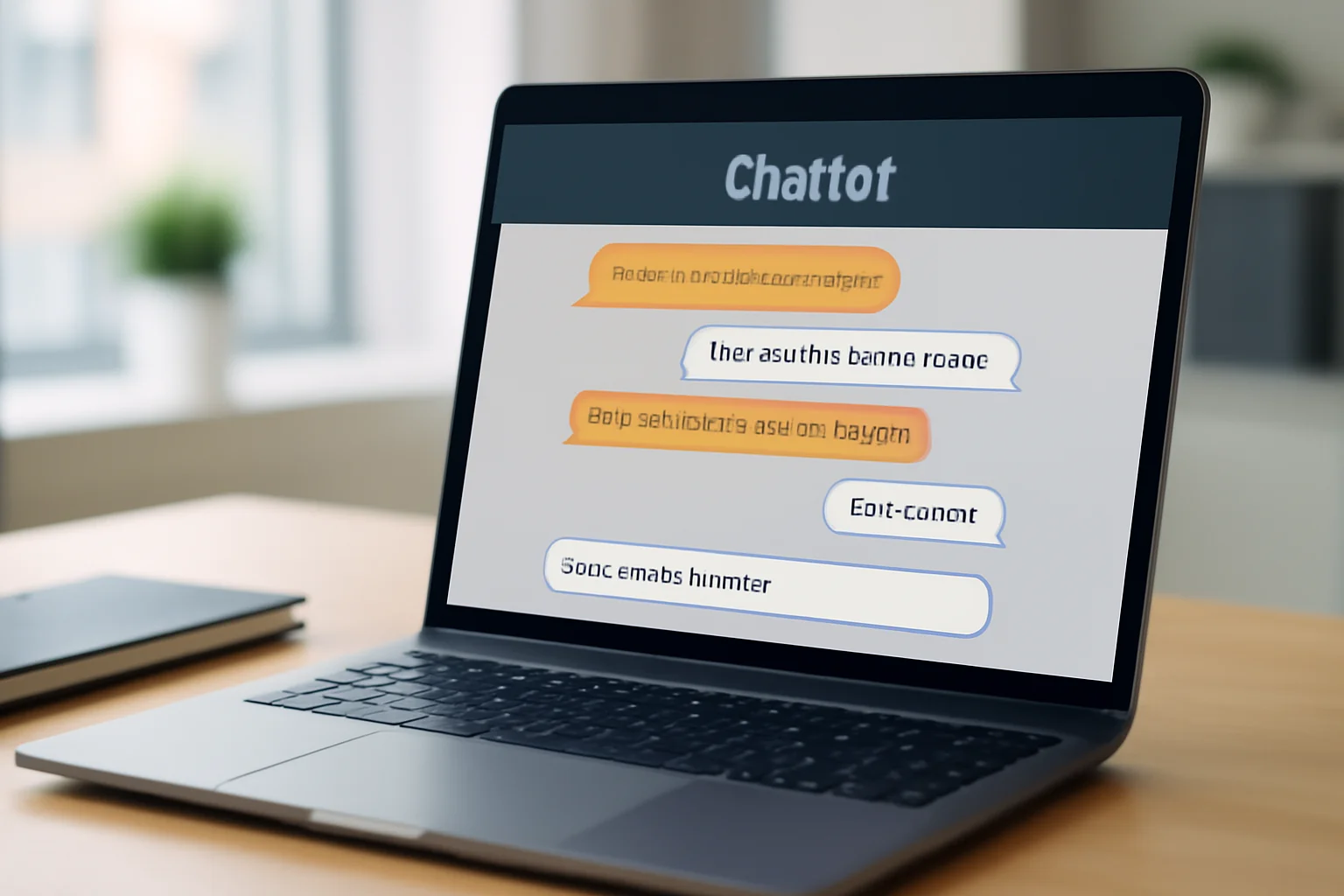 Conversation chatbot IA avec interface service client