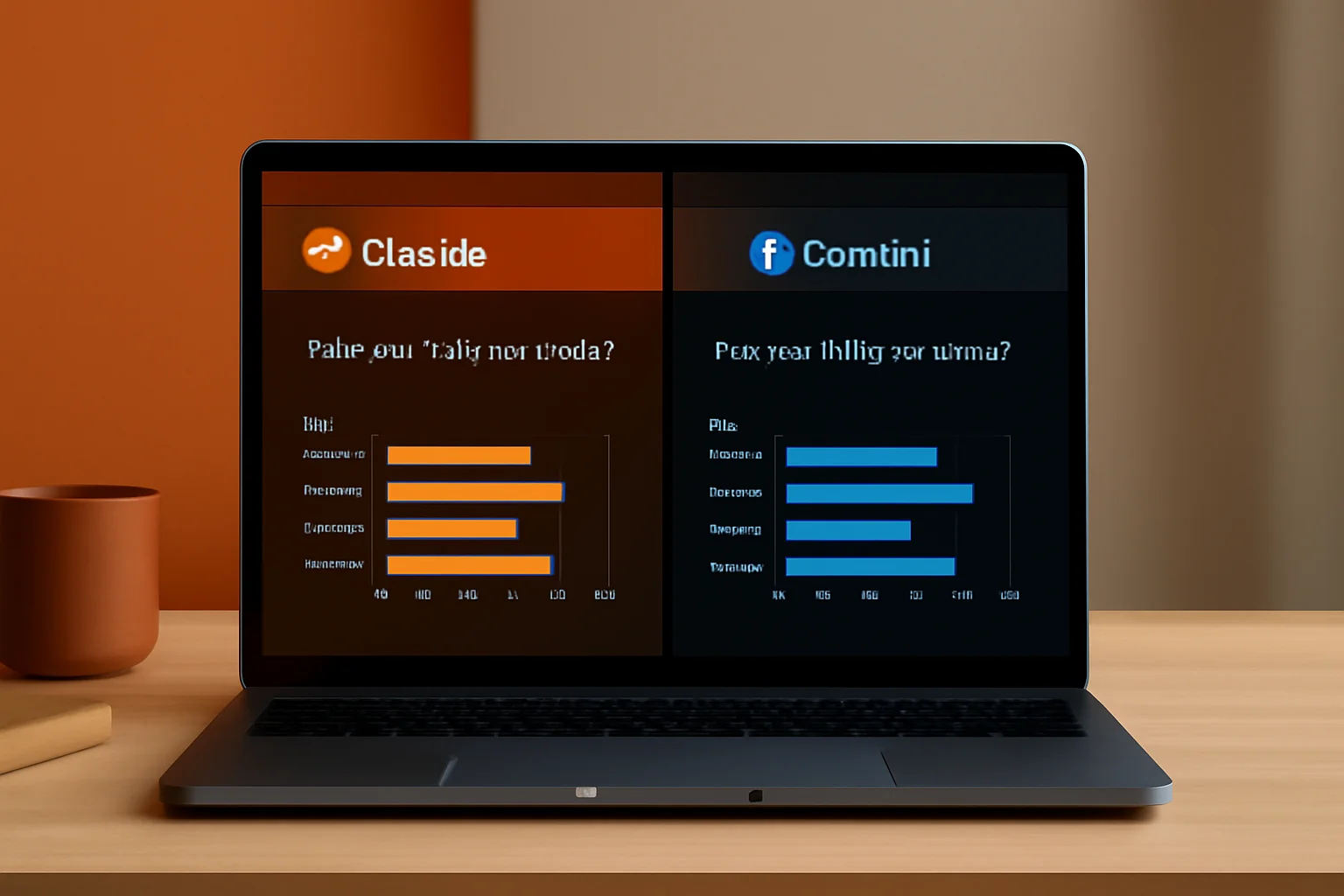 Claude et Gemini cote a cote sur ecran avec benchmarks